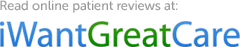 Read online reviews at 'I Want Great Care'